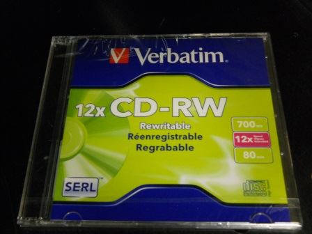 DISCS, CDRW, 80MIN, 700 MB, 1 - 4 X, BRANDED, SILVER W/JEWEL CS