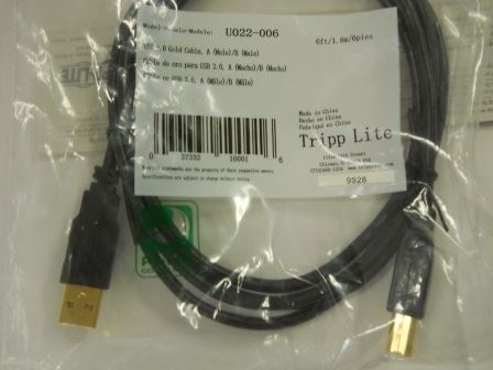 CABLES, USB, TRIPP LITE 2.0 GOLD CABLE, 6 FT