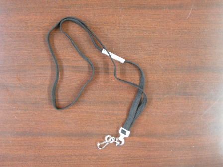 BADGE HOLDERS, NECK LANYARD, BLACK CORD