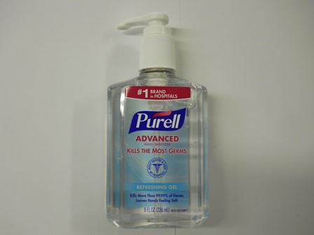 HAND SANITIZER, INSTANT, 8 OZ PUMP BOTTLE, PURELL ADVANCED OR EQUAL