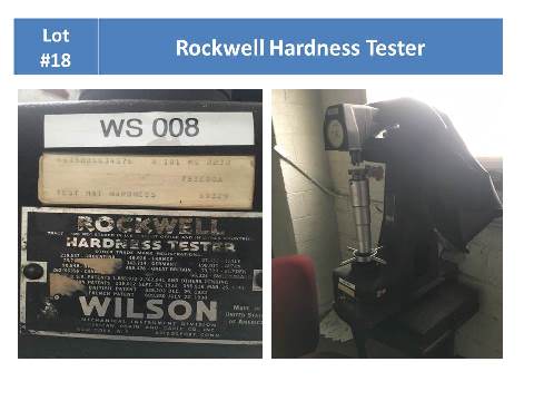 Rockwell Hardness Tester